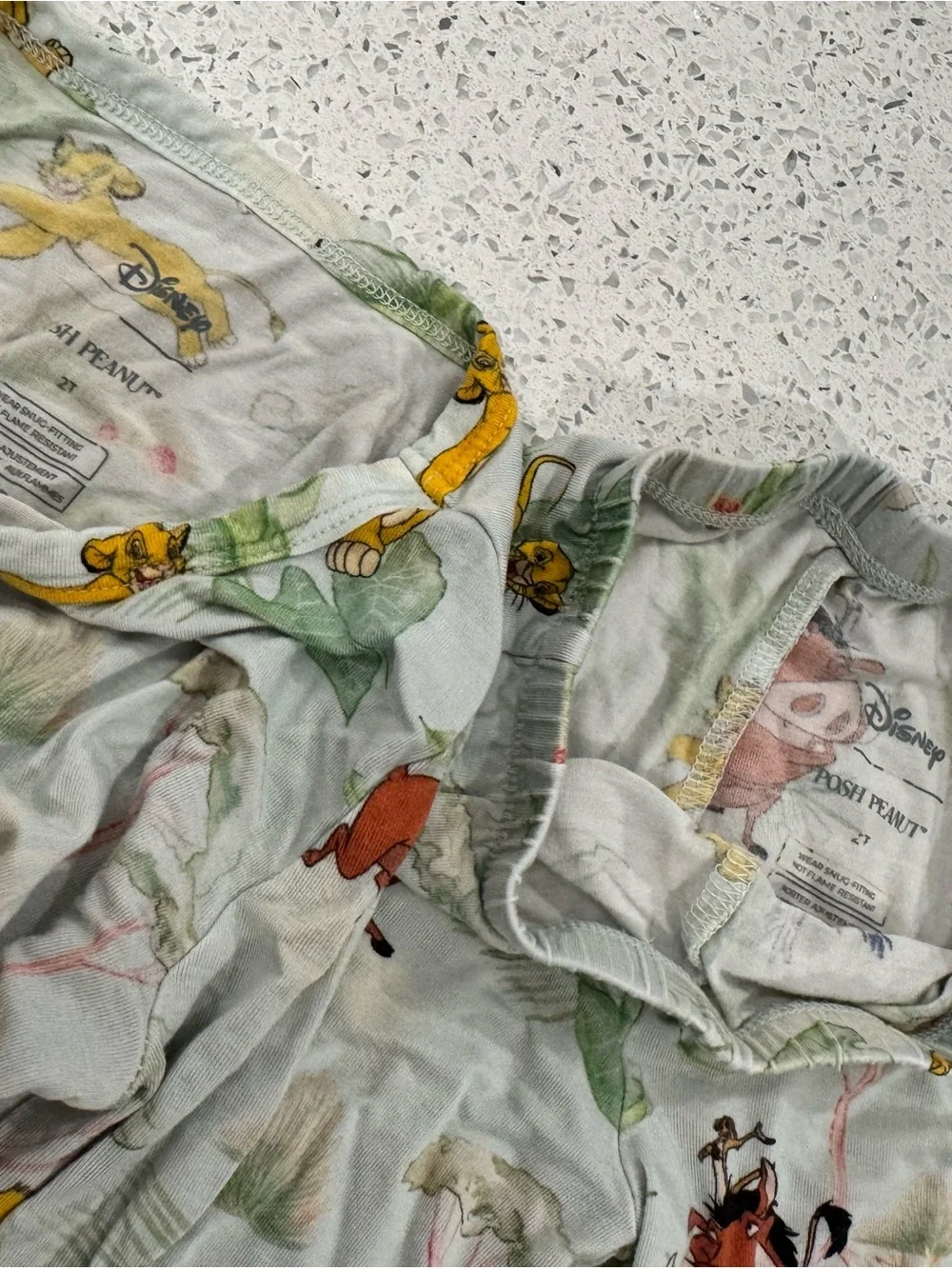 Posh Peanut Light Green Lion King Character Pajama Set